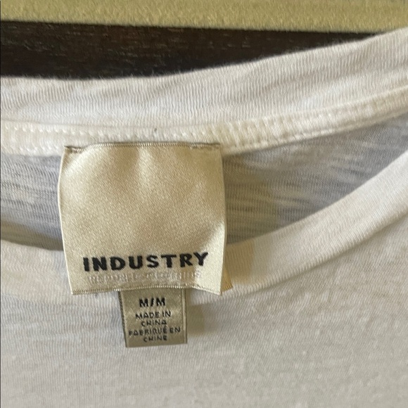 White Ruffle Sleeve Tee - Picture 2 of 3